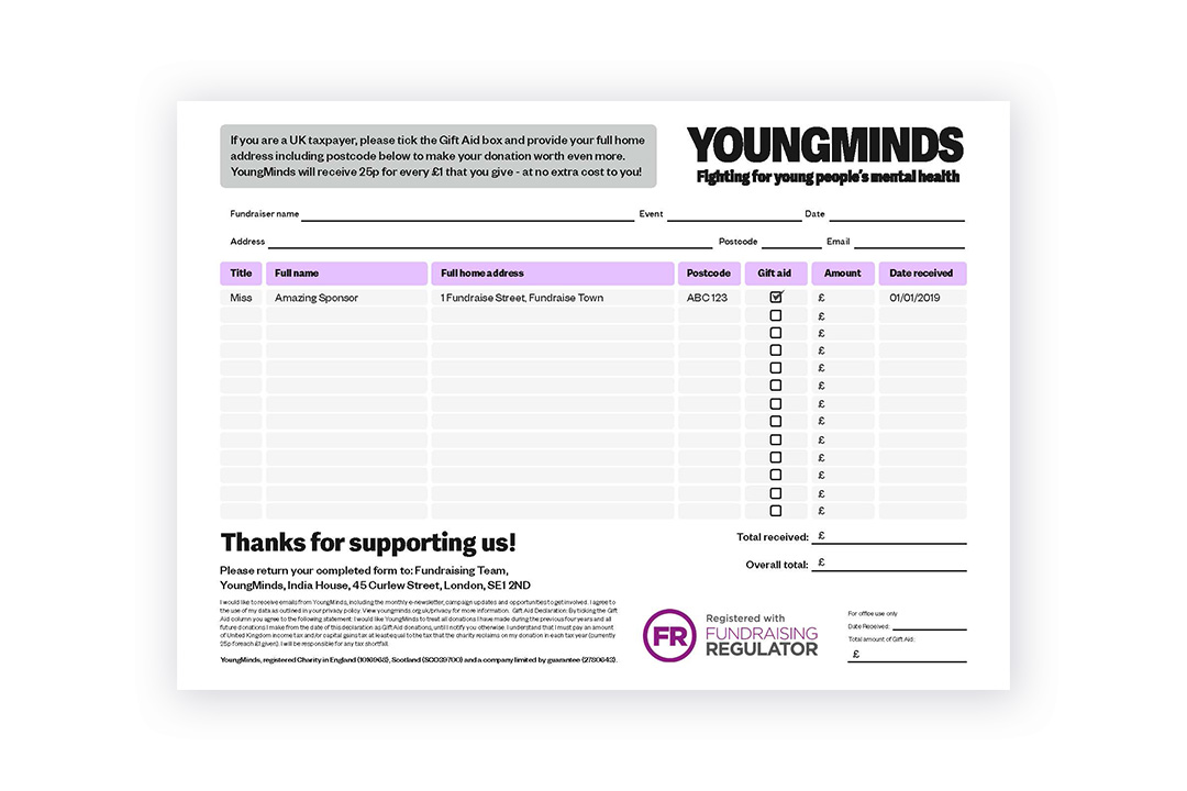 Sponsorship form