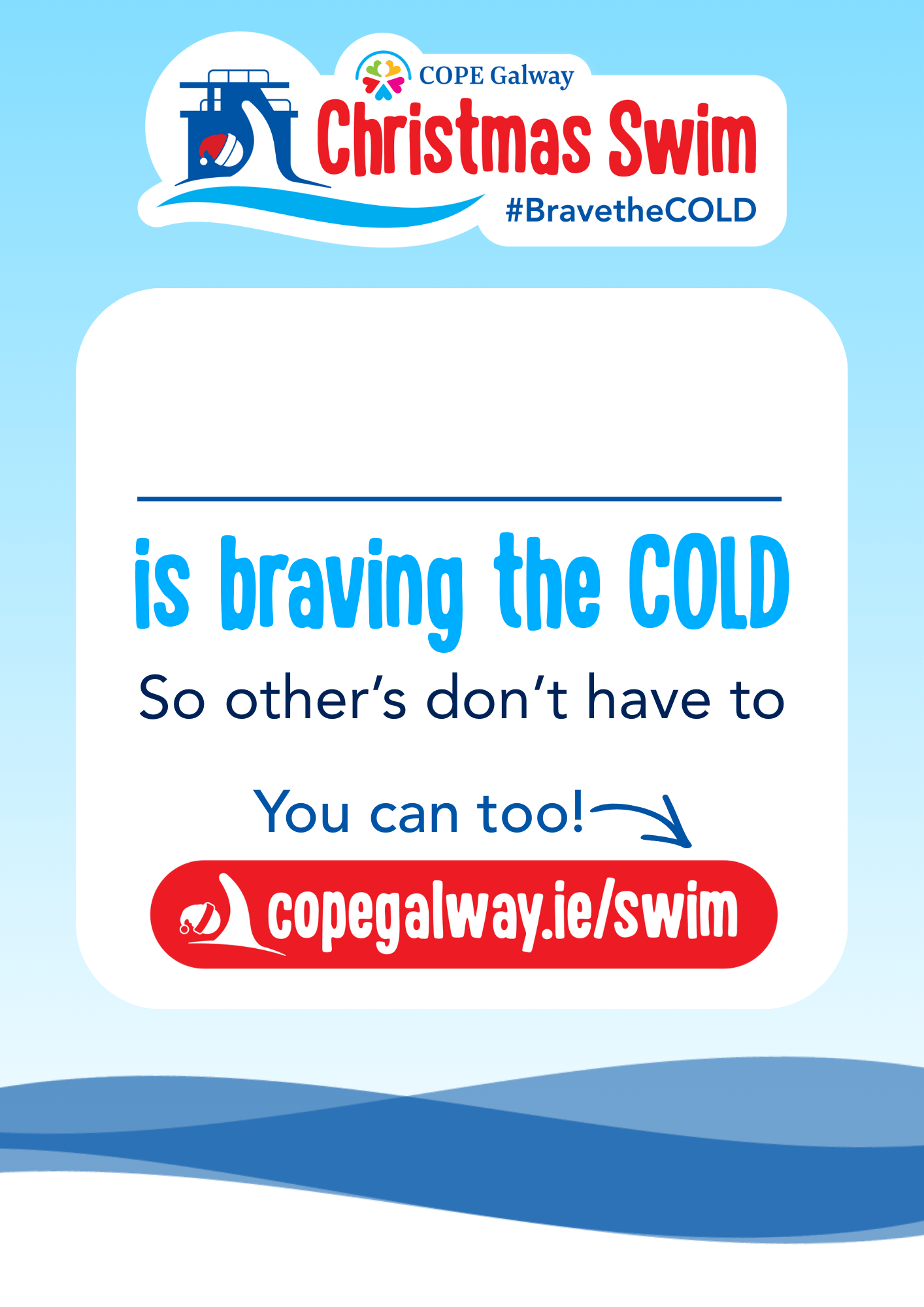 Christmas Swim 2025 - Join the Swim Poster