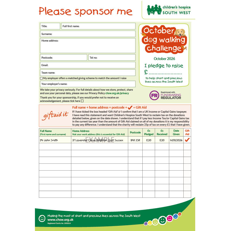 Sponsor form