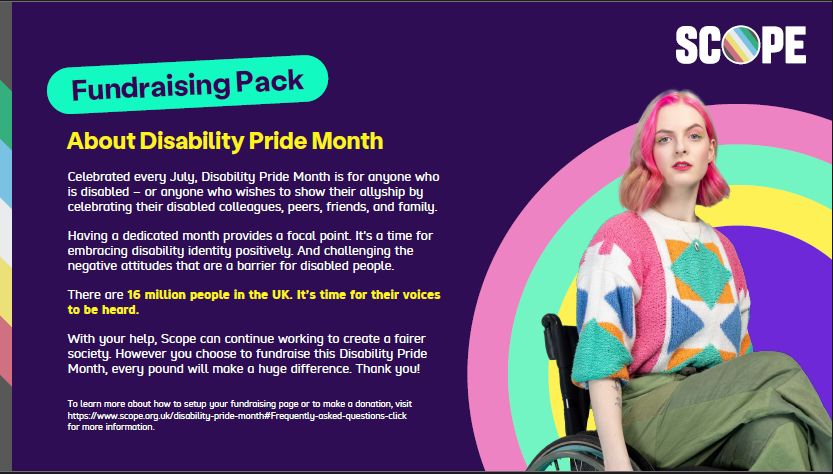 Disability Pride Month Fundraising Ideas