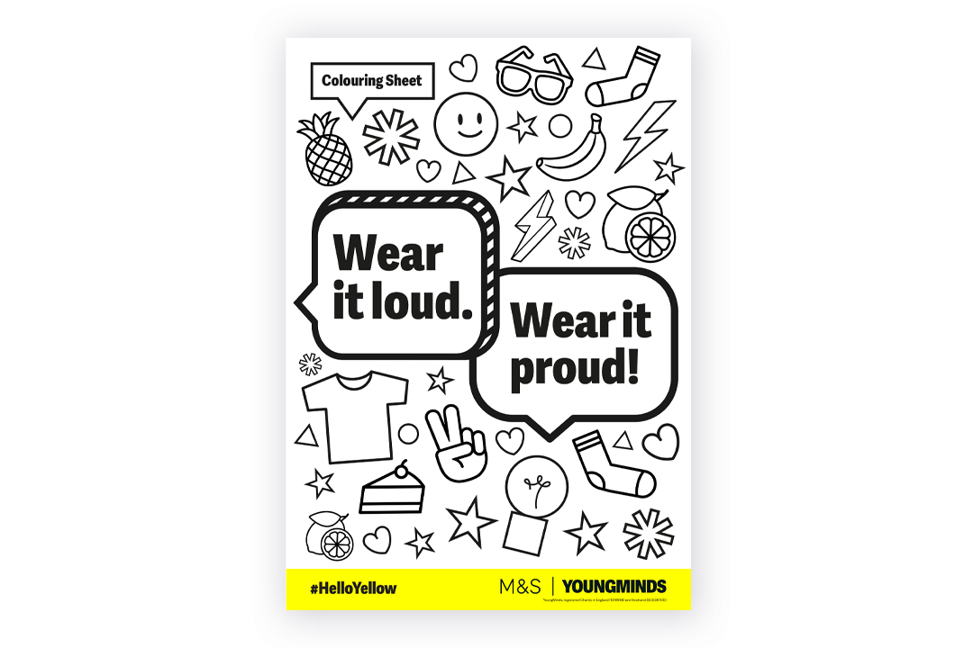 Colouring sheet