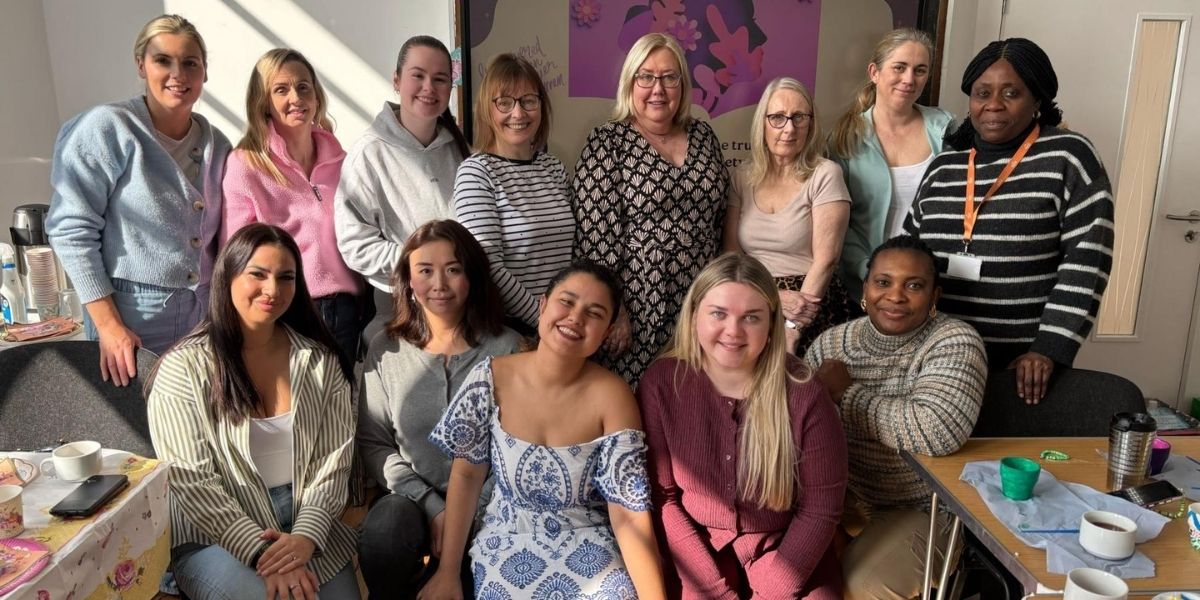 Group photo of Saoirse's staff team