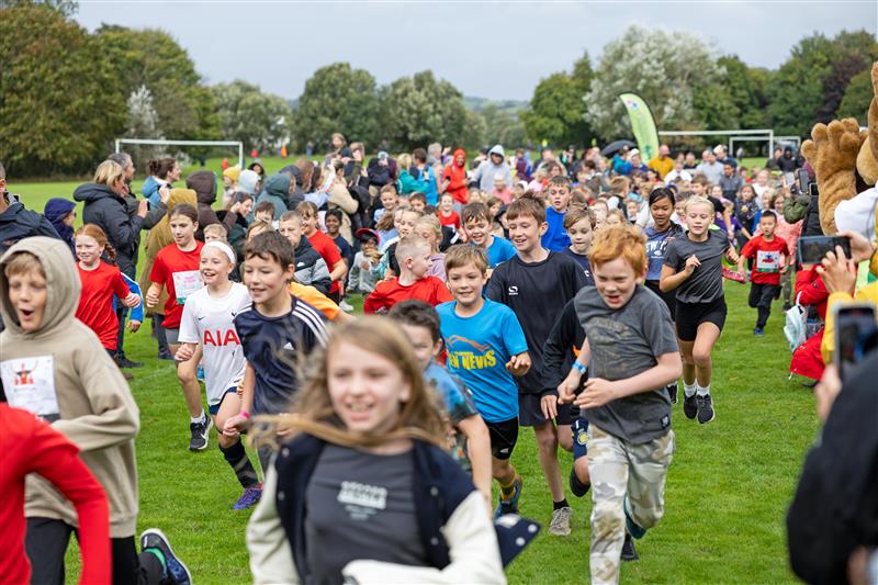 children running the final mile