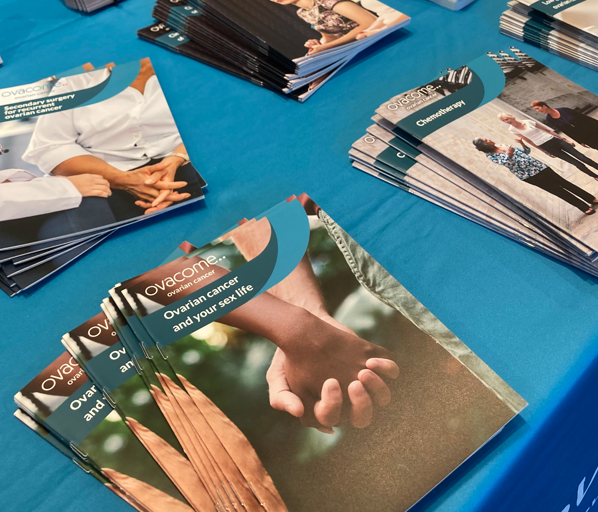 Selection of information booklets on a table