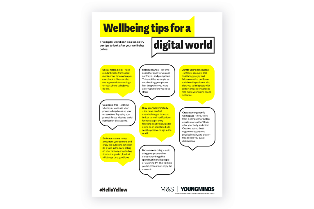 Wellbeing tips for a digital world